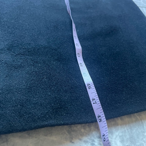 Brooks Brother 346 Men’s Long Black Topcoat Lambswool Cashmere Blend Winter L48 - Picture 8 of 13